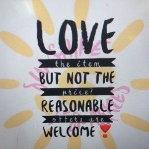 Accepting reasonable offers.